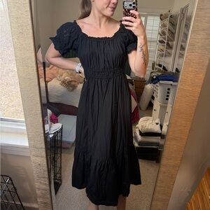 H&M Black Midi Dress